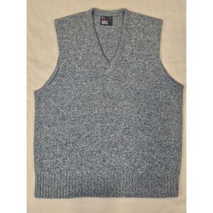 Vintage Robert Bruce‎ Sweater Vest Men's Large V-neck Sleeveless 70% Wool